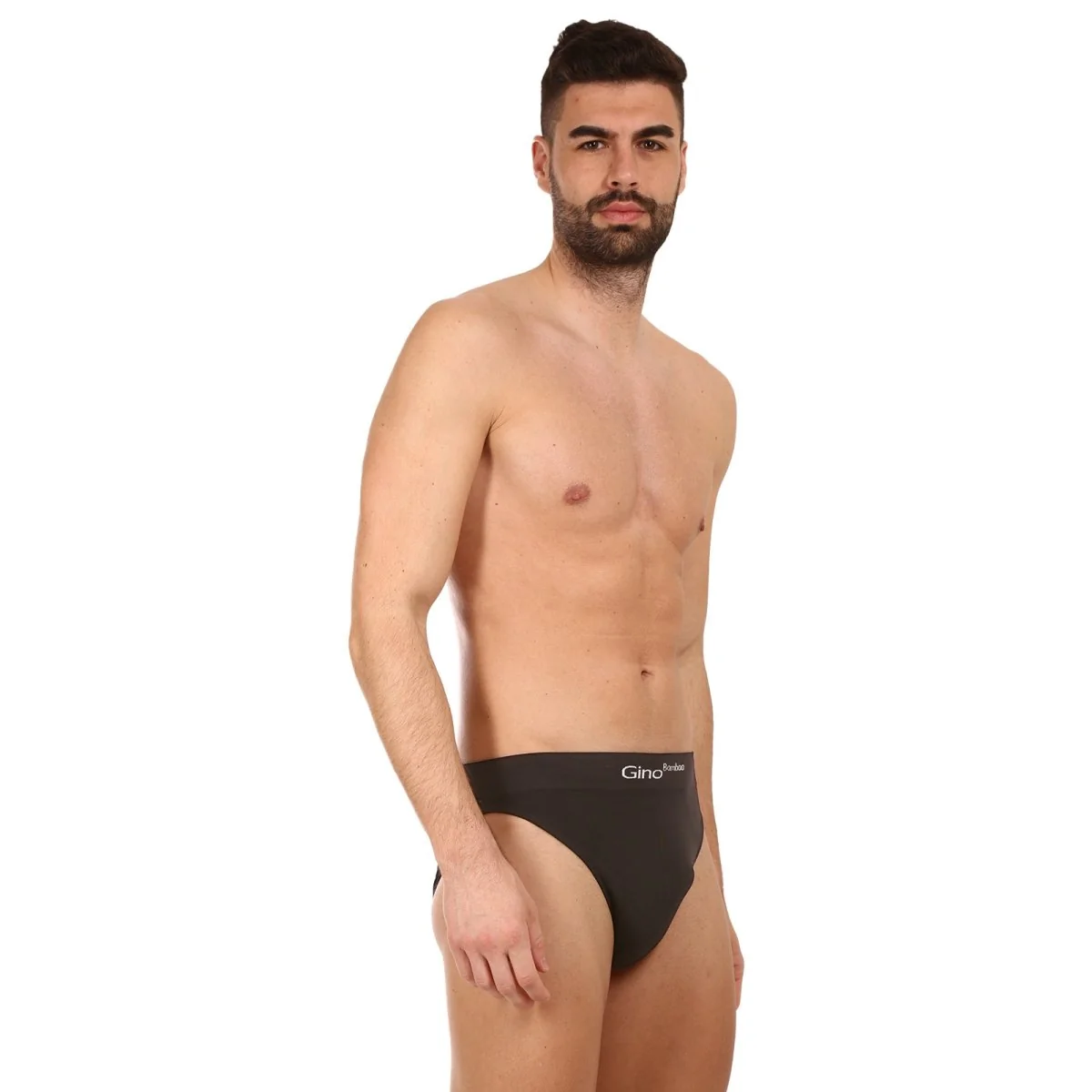 Gino Pánské slipy bambusové černé (50003) L