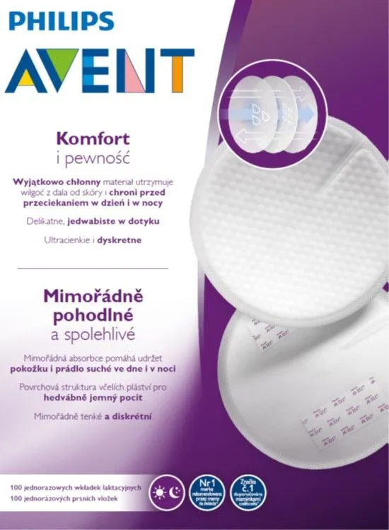 Philips Avent Prsní vložky jednorázové 100 ks