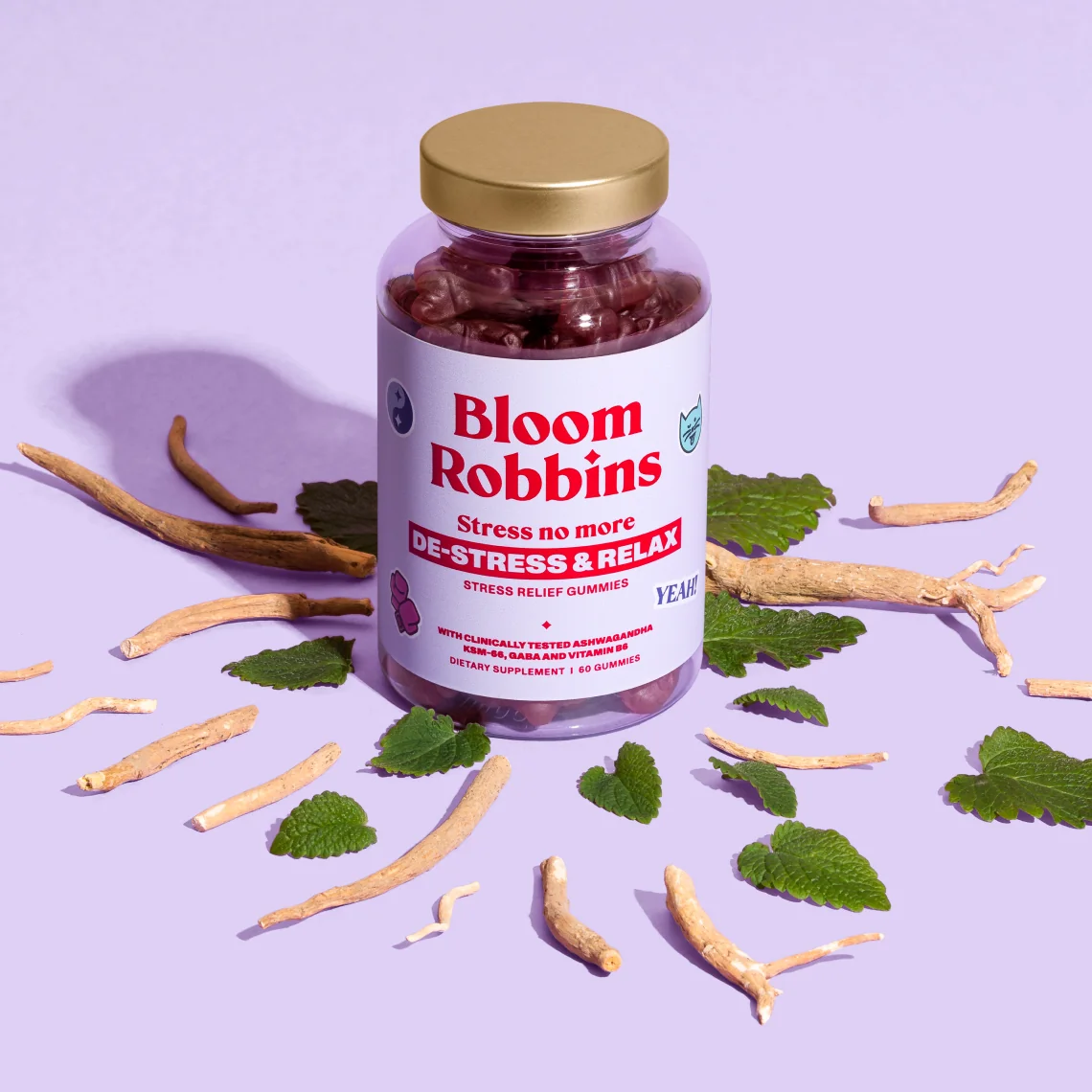 Bloom Robbins Stress no more gummies 60 ks