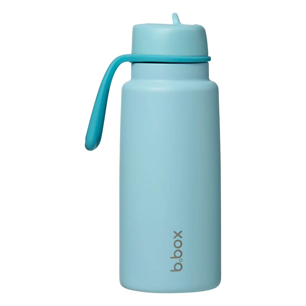 B.BOX Nerezová termolahev s brčkem 1l - lagoon 