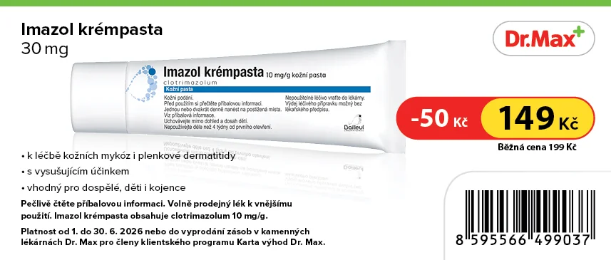 Imazol 10 mg/g krémpasta 30 g Imazol 10 mg/g krémpasta 30 g