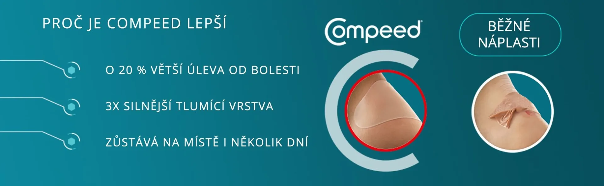 Compeed Náplast na puchýře na paty 5 ks