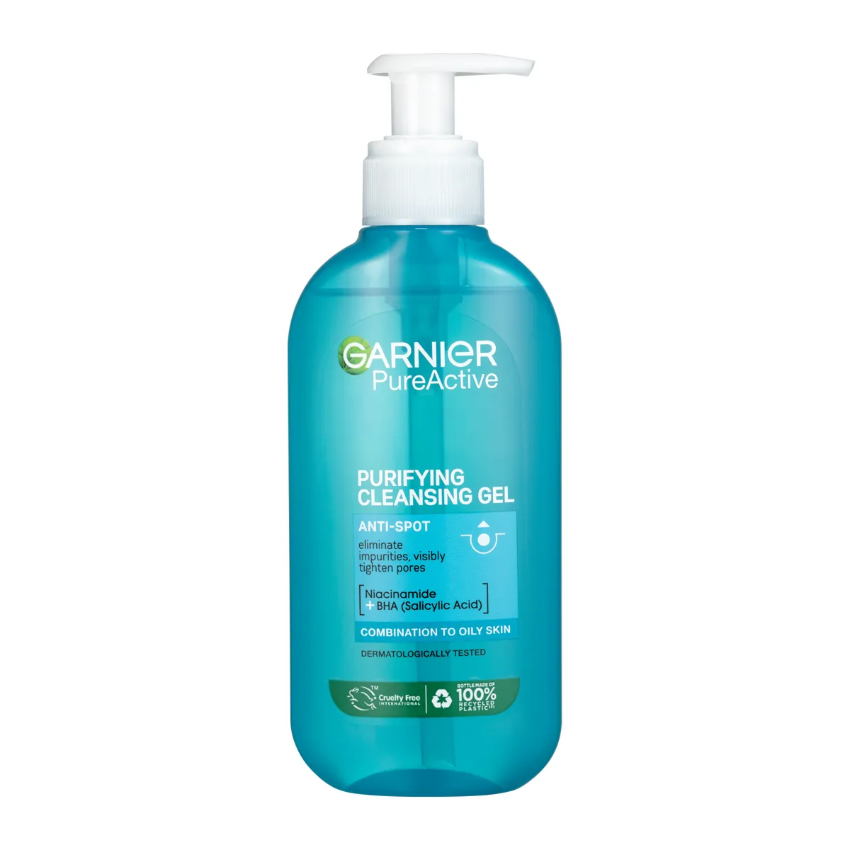 Garnier Skin Naturals Pure čisticí gel proti nedokonalostem a rozšířeným pórům 200 ml