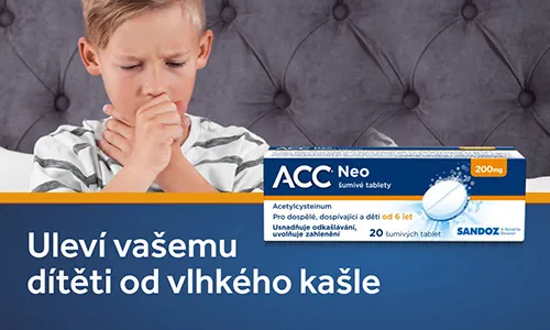 ACC® NEO 200 mg uleví vašemu dítěti od vlhkého kašle
