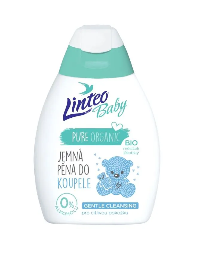 Linteo Baby Dětská pěna do koupele s BIO měsíčkem lékařským 250 ml