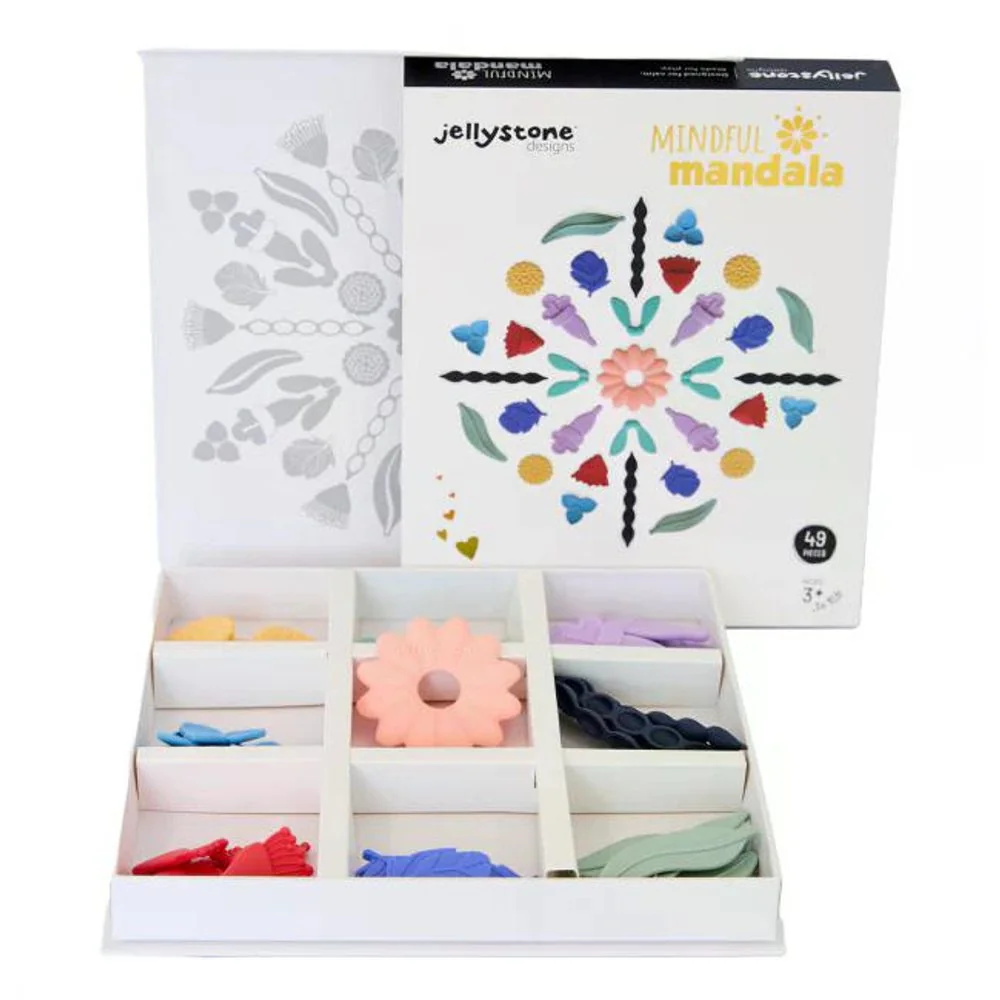 Jellystone Designs Senzorická antistresová mandala pro děti, duhová 