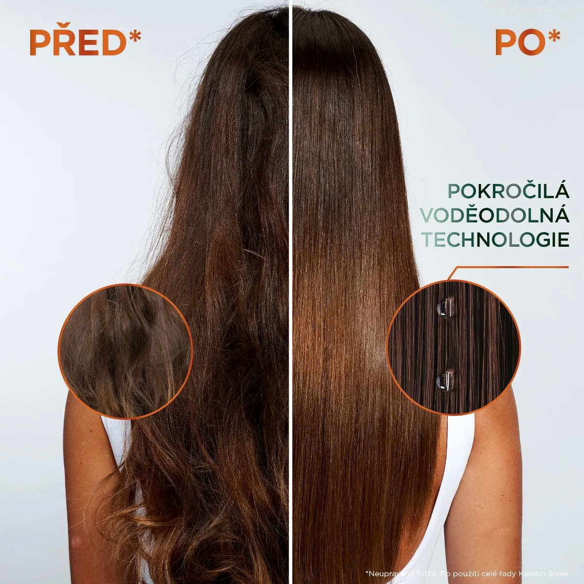 Garnier Fructis Keratin Sleek maska na suché a krepaté vlasy 370 ml