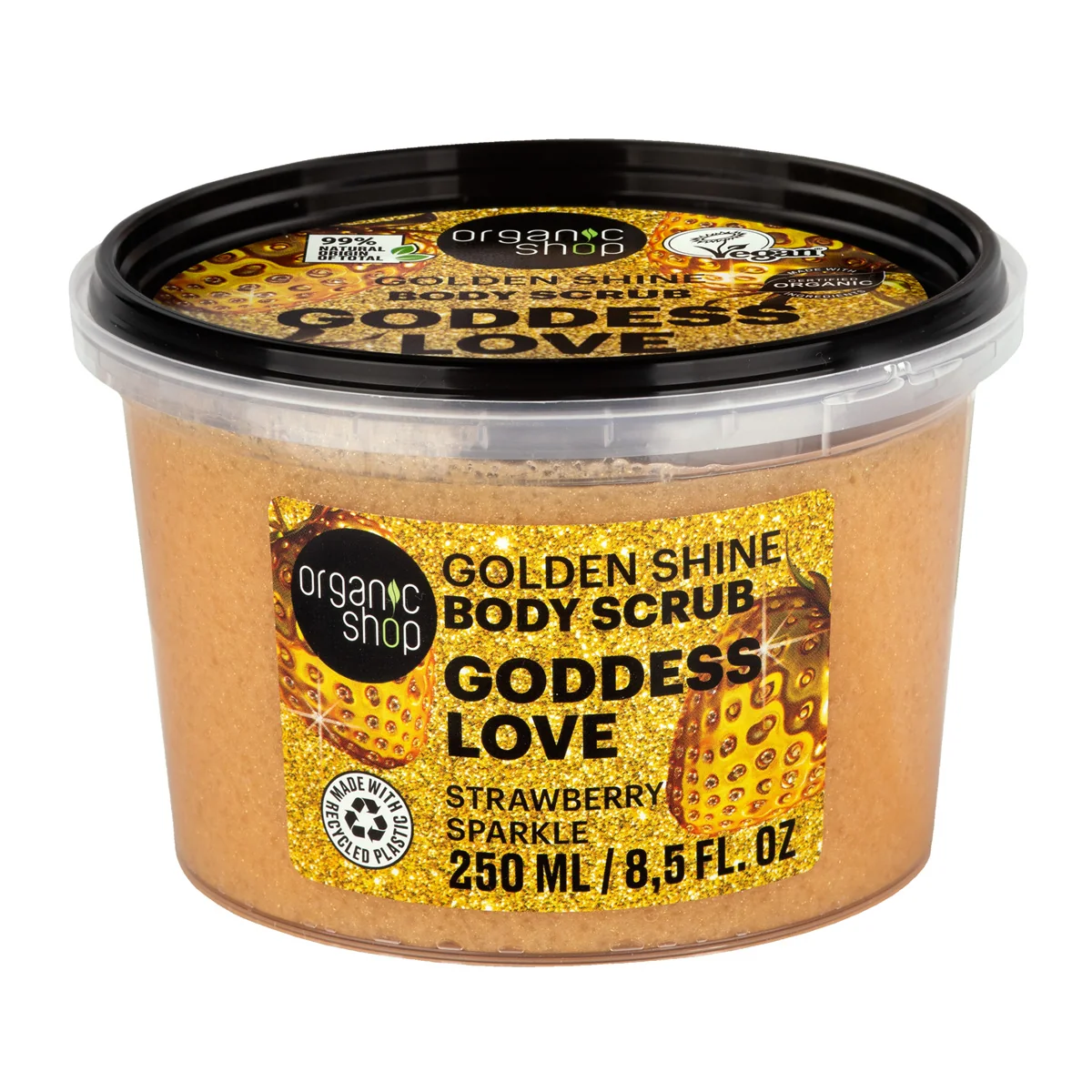 Organic Shop Glow&Celebrate Zlatý dárkový set 250 ml + 100 ml