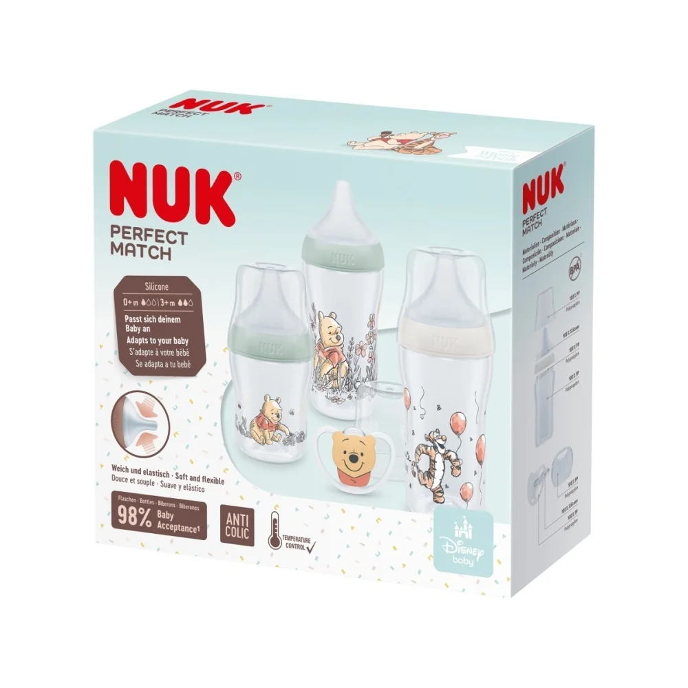 NUK Perfect Match dárková sada 1 ks Disney Medvídek Pú