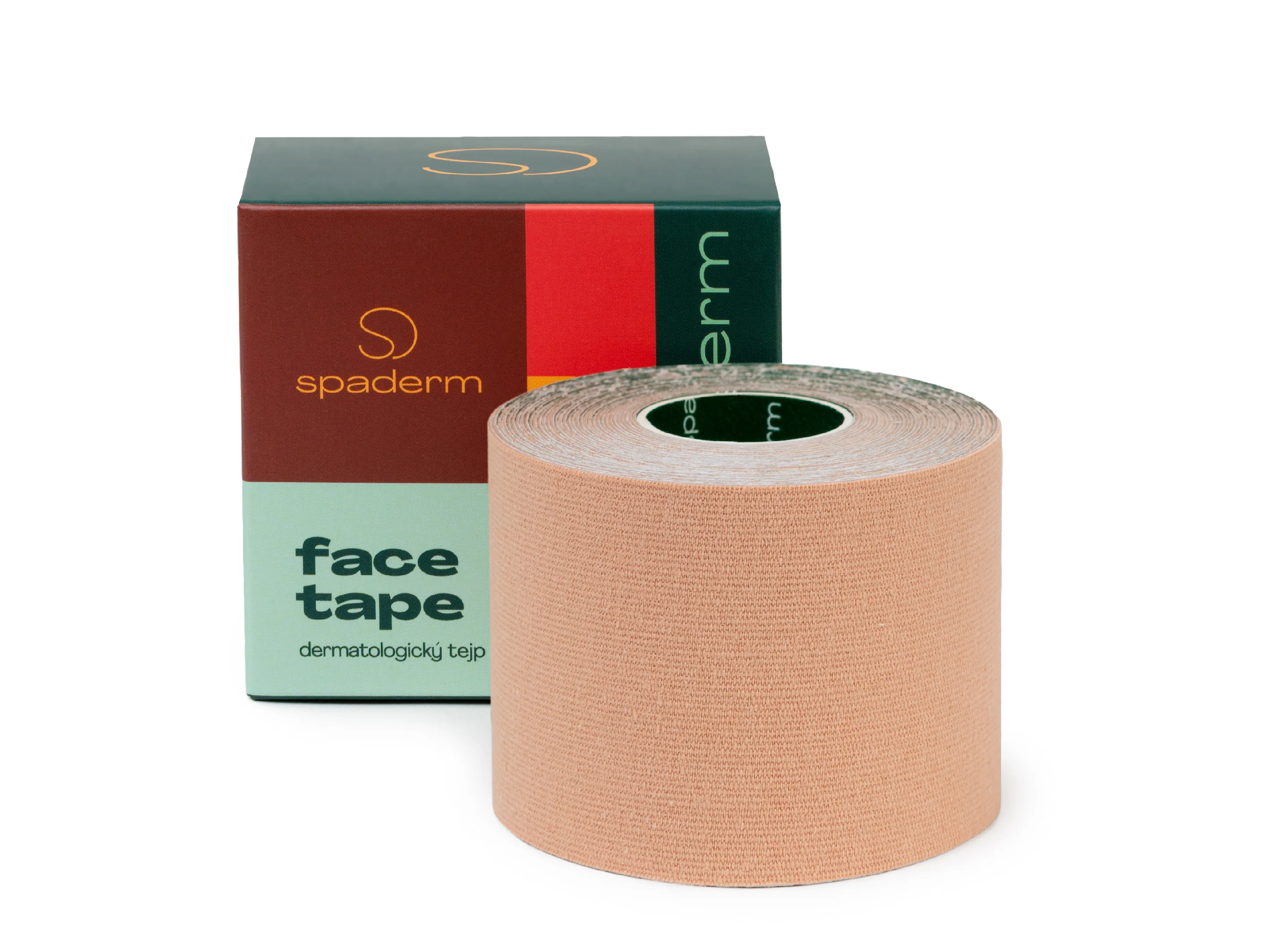 Spaderm Face Tape 5 cm x 5 m tejpovací páska na obličej 1 ks béžová