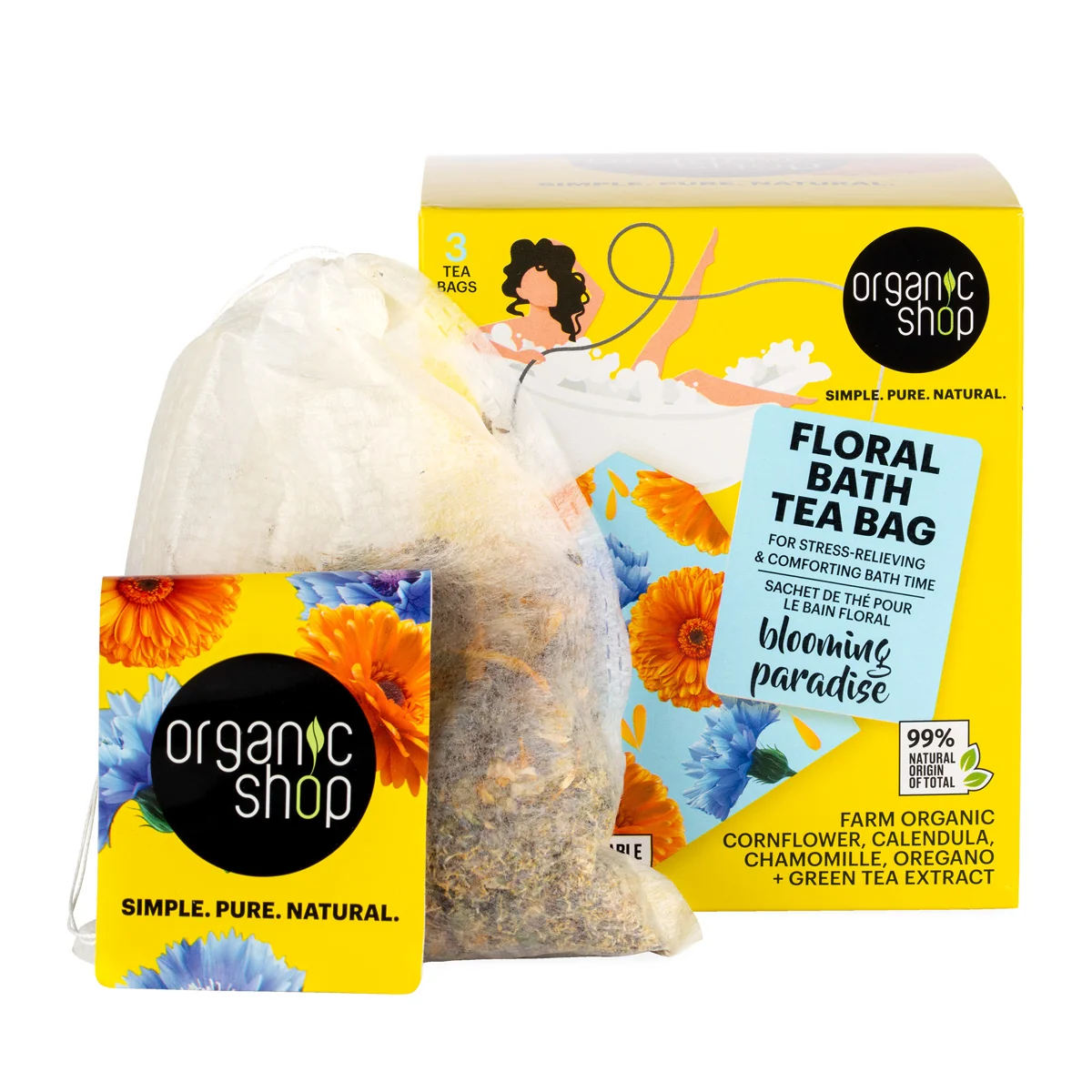 Organic Shop Sáčky do koupele Květinový ráj 3x50 g