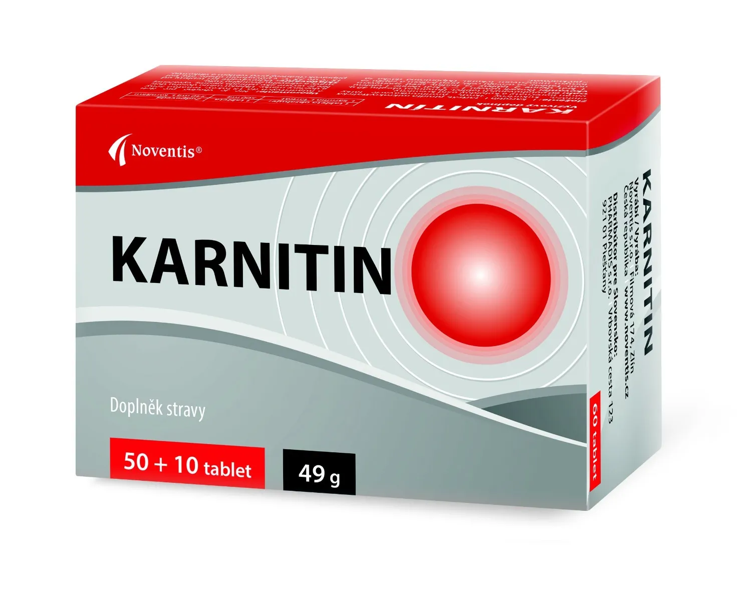 Noventis Karnitin 50+10 tablet
