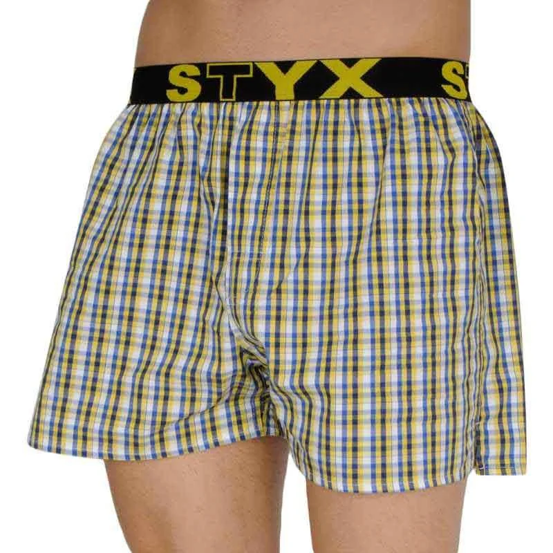 Styx Pánské trenky sportovní guma vícebarevné (B107) L