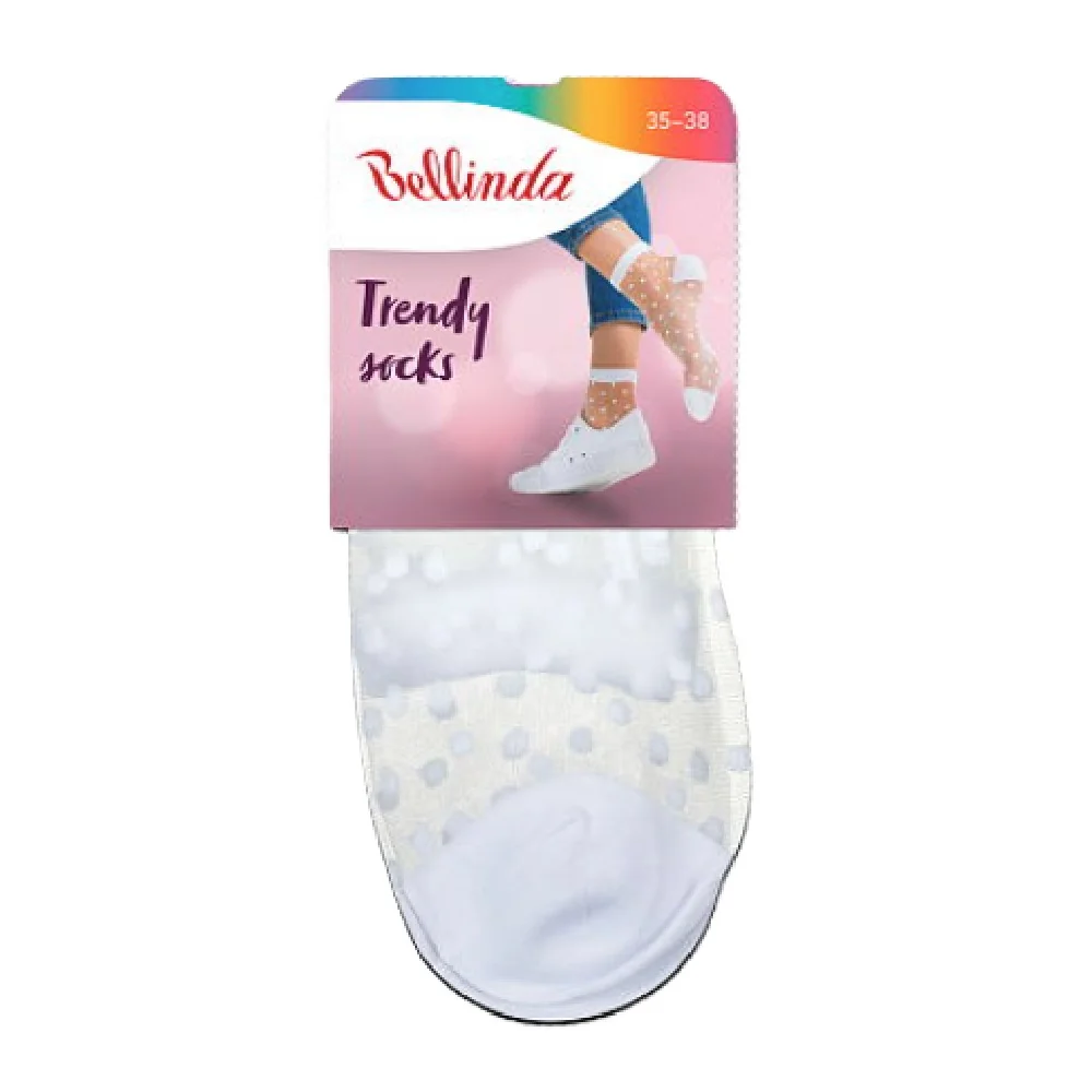 Bellinda Dámské punčochové ponožky s puntíky vel. 35/38 1 pár bílé
