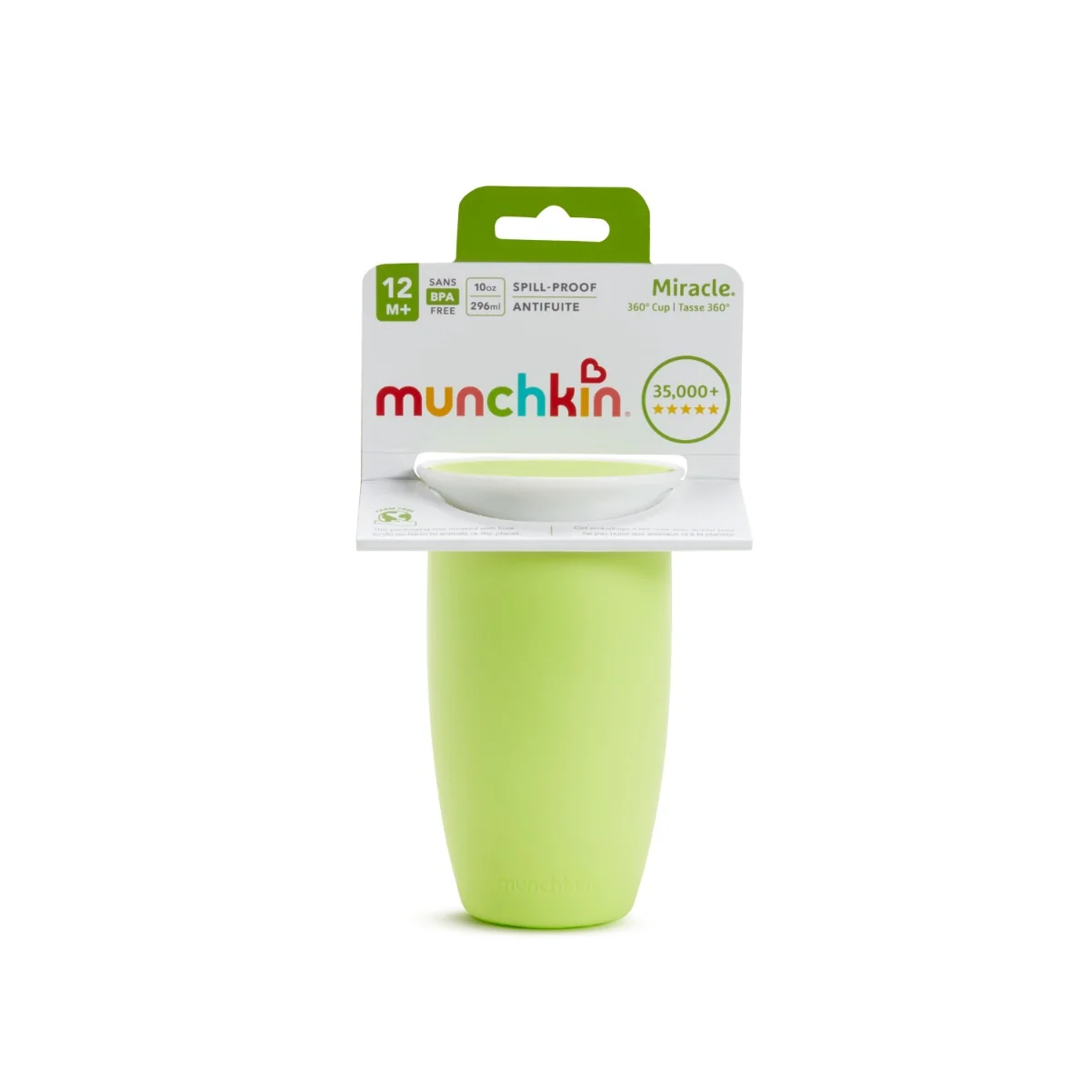 Munchkin Miracle 360° netekoucí hrneček 296 ml zelený