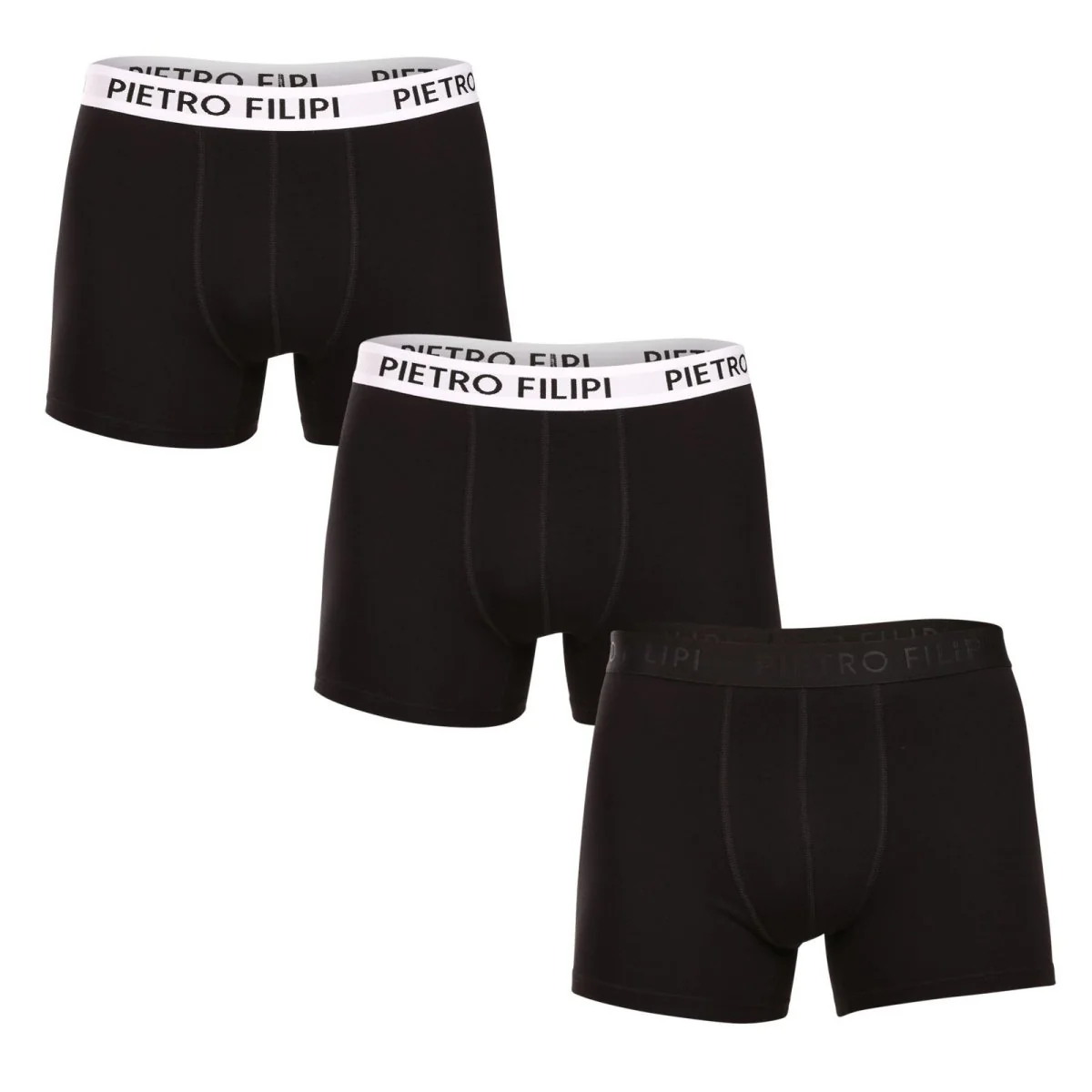 Pietro Filipi 3PACK pánské boxerky černé (3BCL007) L