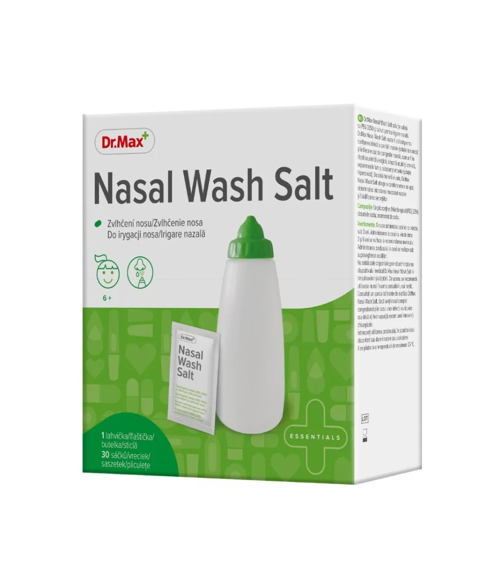 Dr. Max Nasal Wash Salt 1 lahvička + 30 sáčků