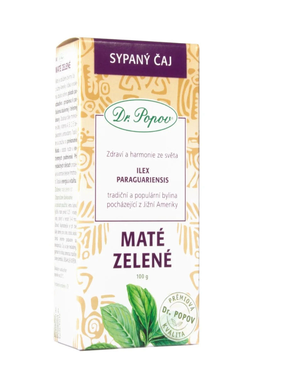 Dr. Popov Maté zelené sypaný čaj 100 g