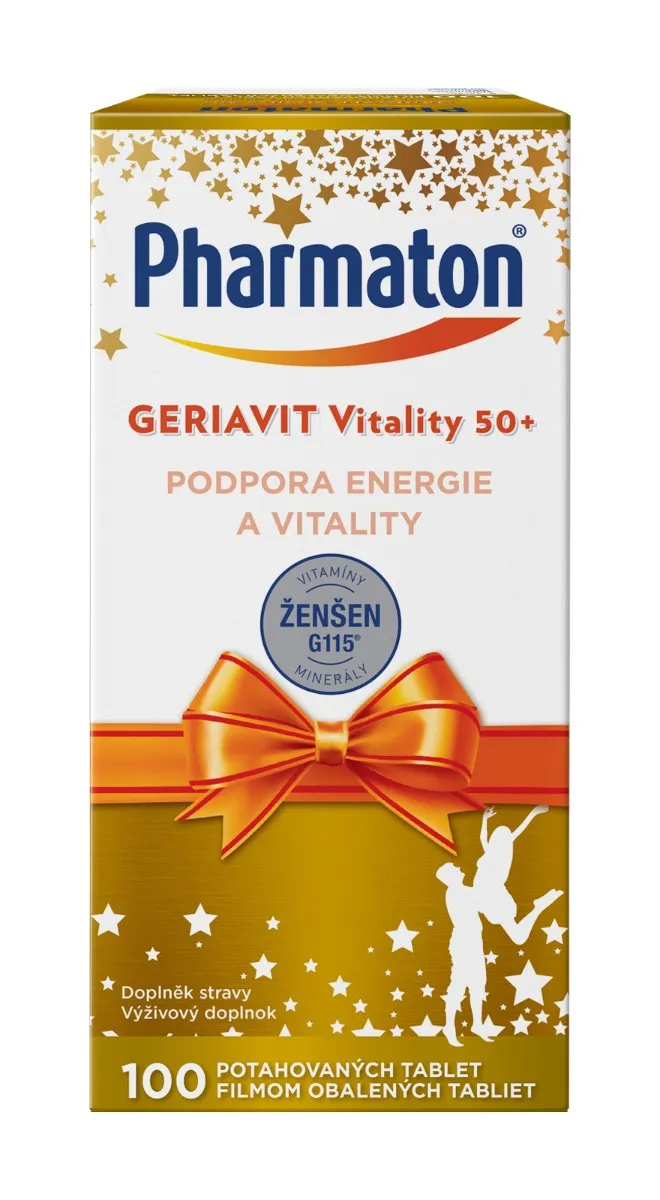 Pharmaton Geriavit Vitality 50+ dárkové balení 100 tablet