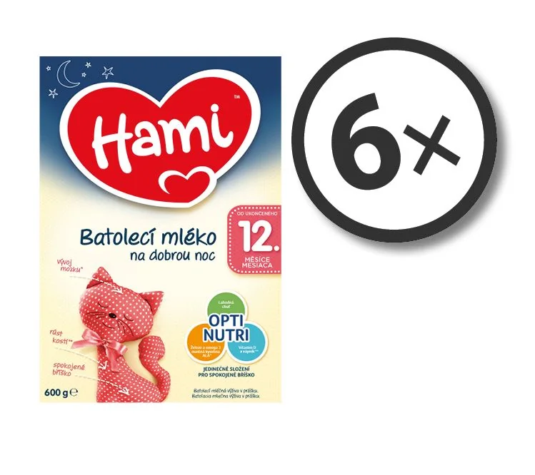Hami 12+ Na dobrou noc 600g 6-pack