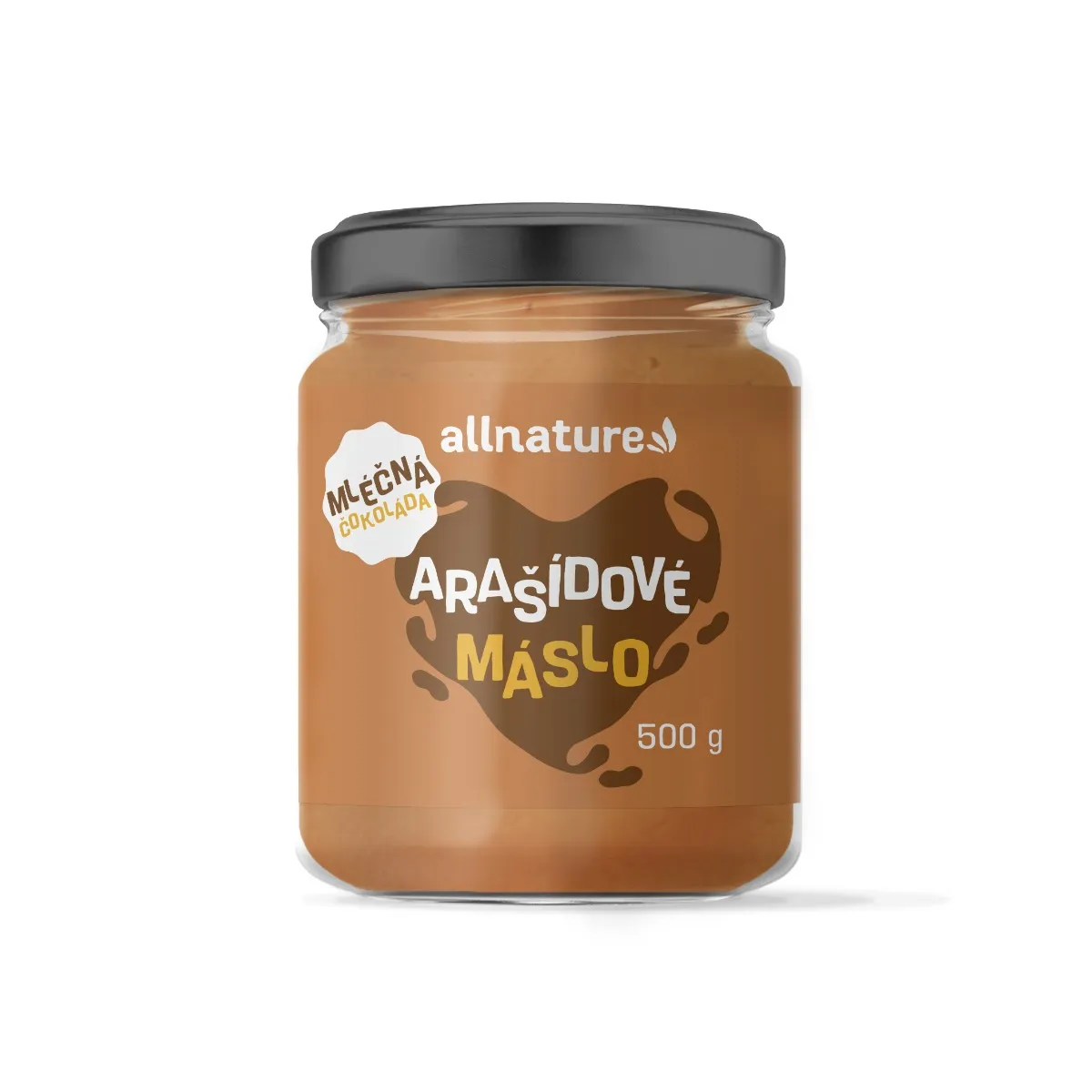 Allnature Arašídový krém s mléčnou čokoládou 500 g