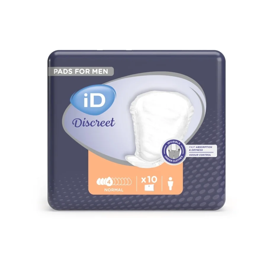 iD Discreet for Men Level 1+ Normal absorpční vložky pro muže 10 ks