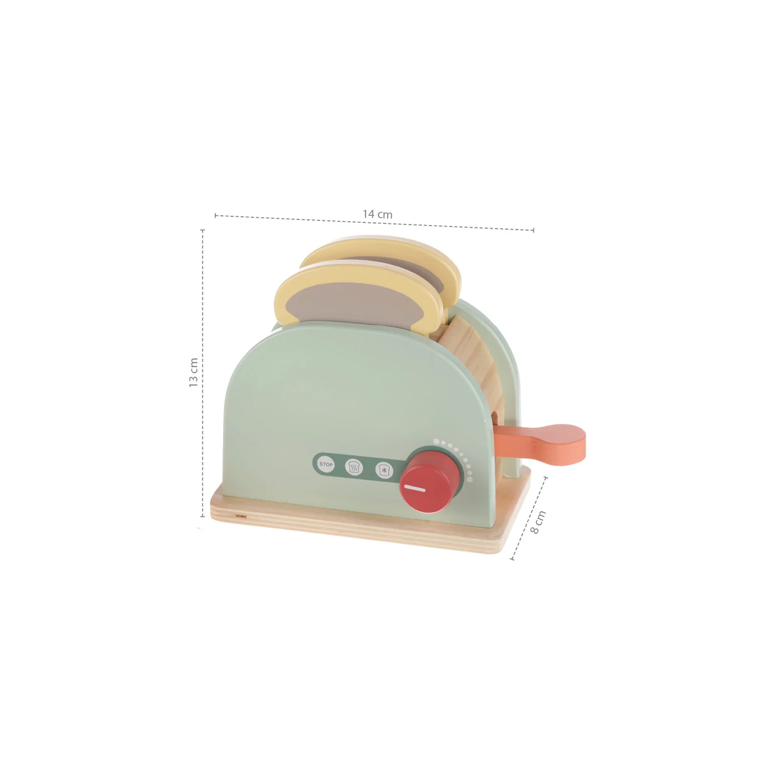 Zopa Dřevěný toaster set, Wood