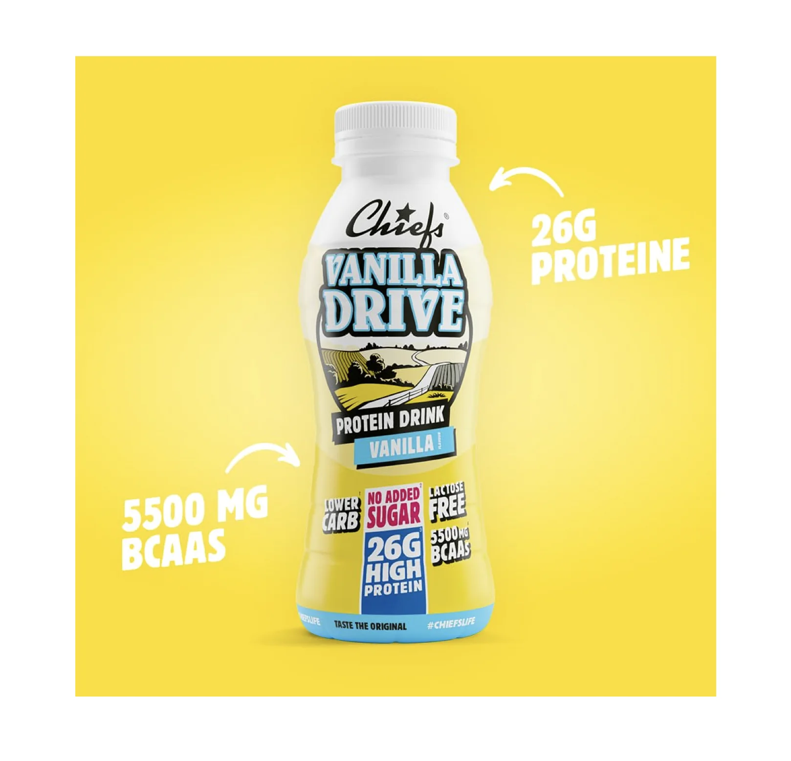 Chiefs Vanilla Drive protein drink 330 ml vanilla