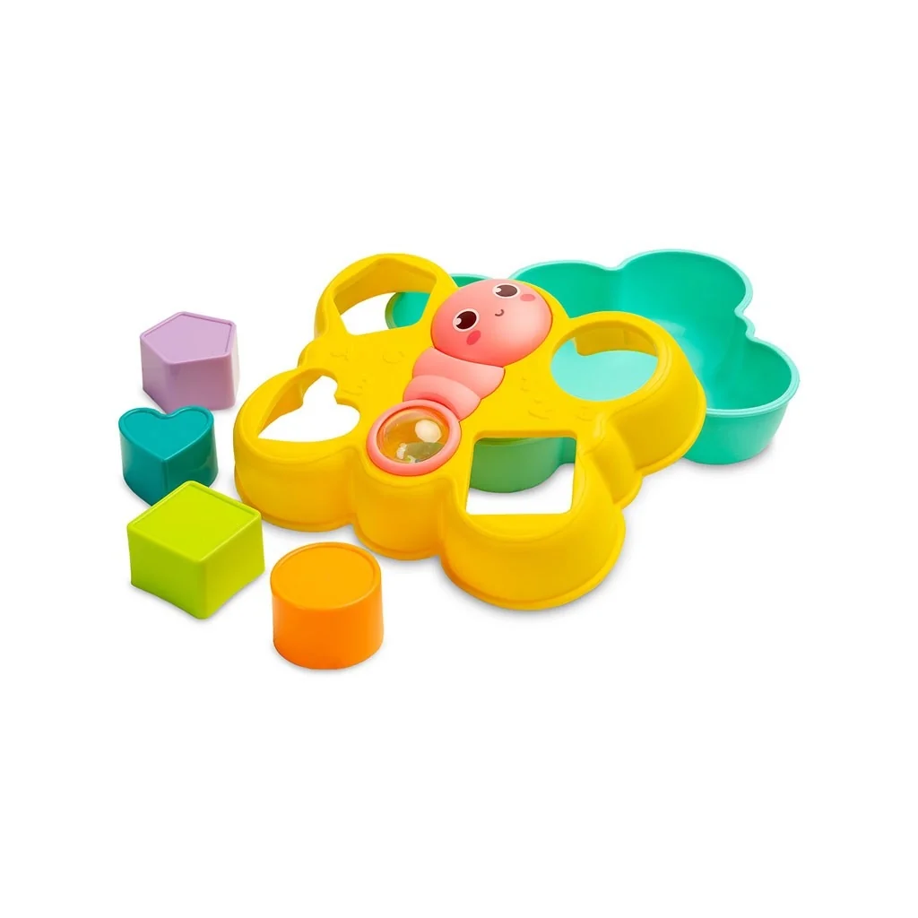 TULIMI Edukační vkládačka Motýl, Toyz, žlutá