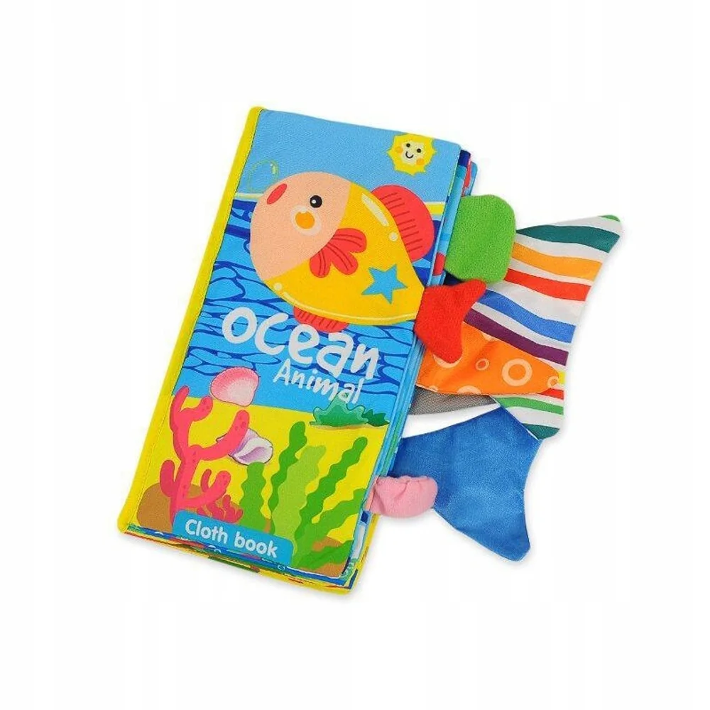 Woopie Kontrastní senzorická knížka Oceán Animal, vírevná