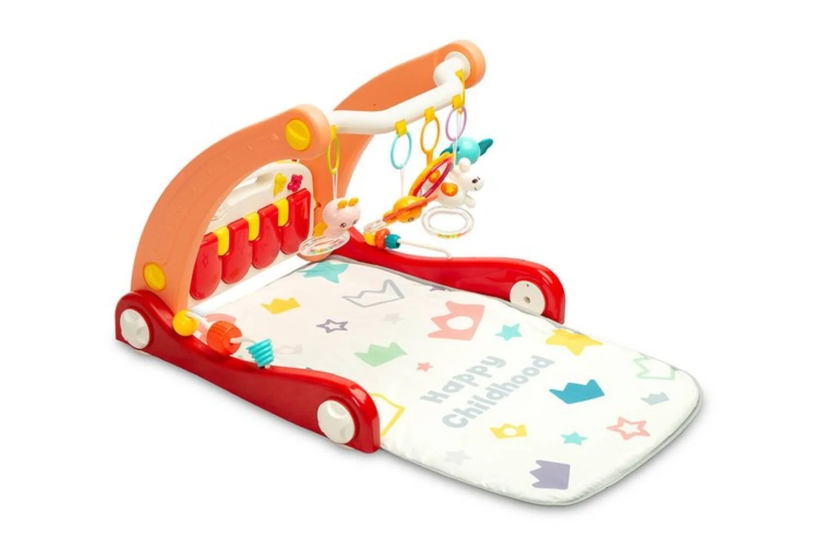 Toyz Chodítko pro děti, hrací deka, 2v1 - růžové