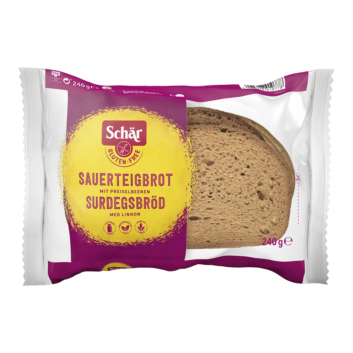 SCHÄR Surdegsbröd kváskový chléb bez lepku 240 g
