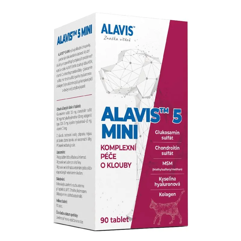 Alavis 5 MINI Péče o klouby pro psy a kočky 90 tablet