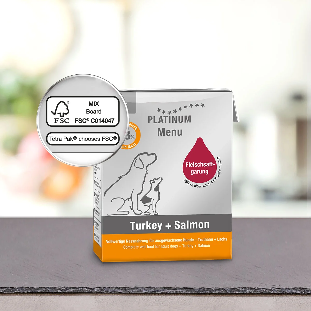 Platinum Menu Turkey + Salmon - Krocan + Losos 90 g