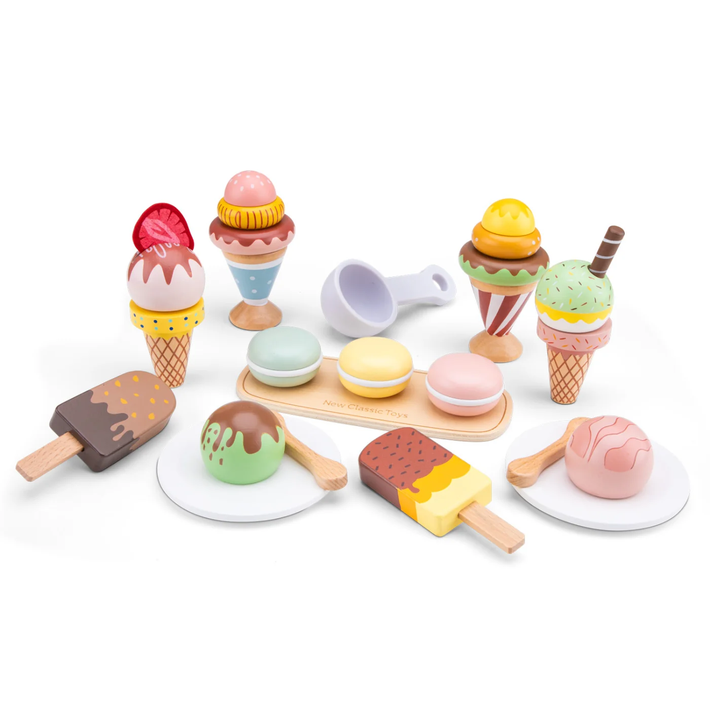 New Classic Toys Sada dřevěných mražených sladkostí - 25 ks