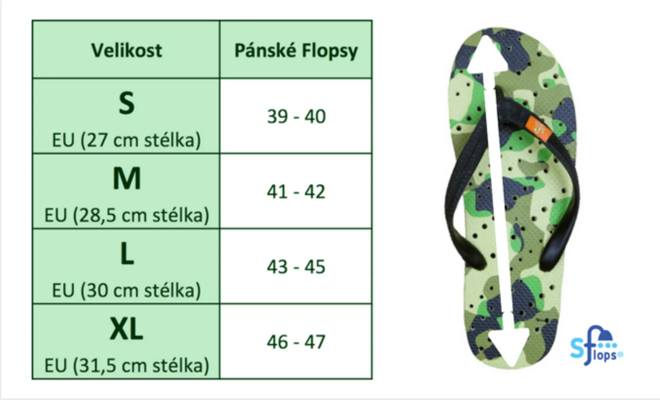 Flopsy Military vel. 39-40 pánská antibakteriální obuv