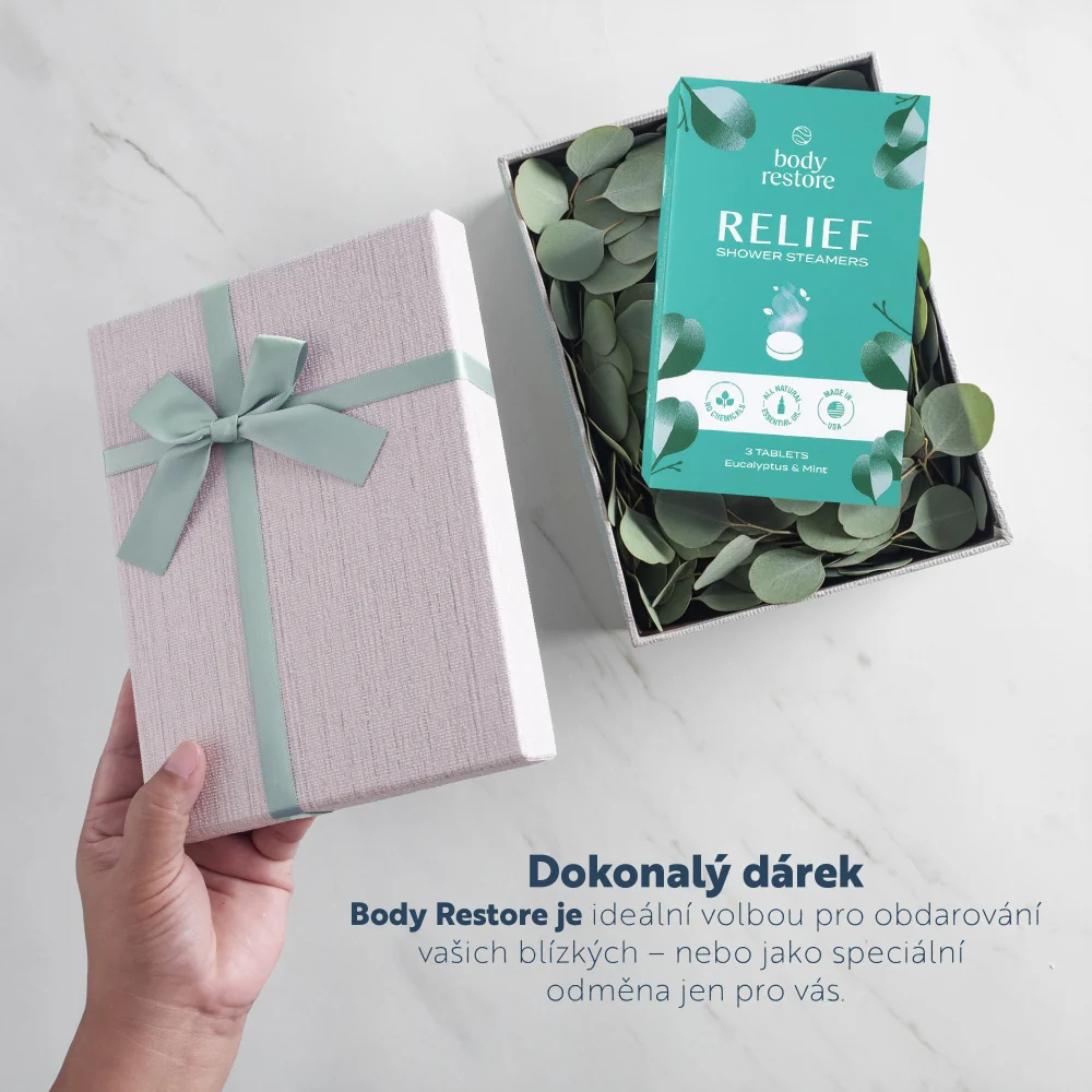 Body Restore Aromatické tablety do sprchy eukalyptus a máta 3 ks