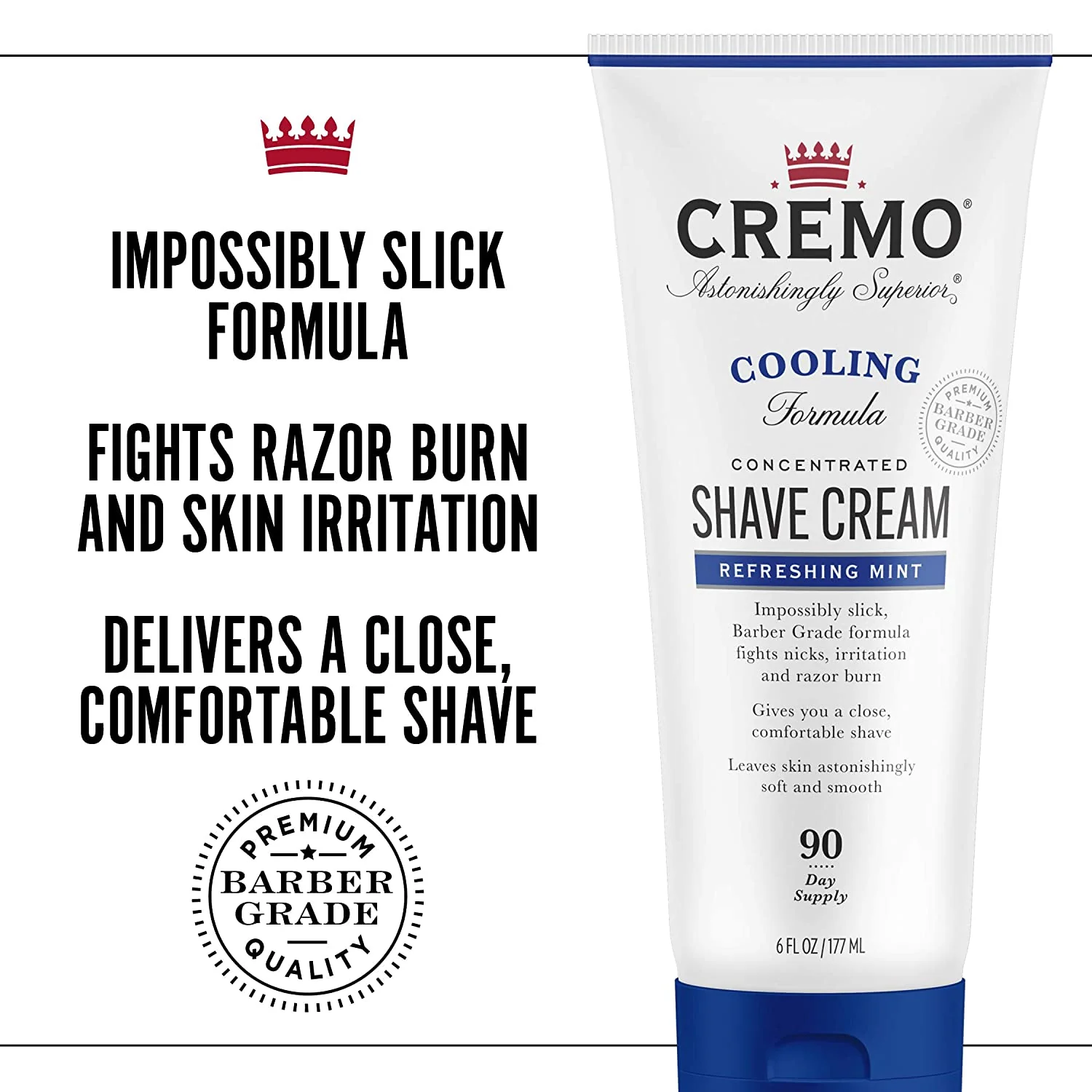 Cremo Refreshing Mint krém na holení pro muže 177 ml