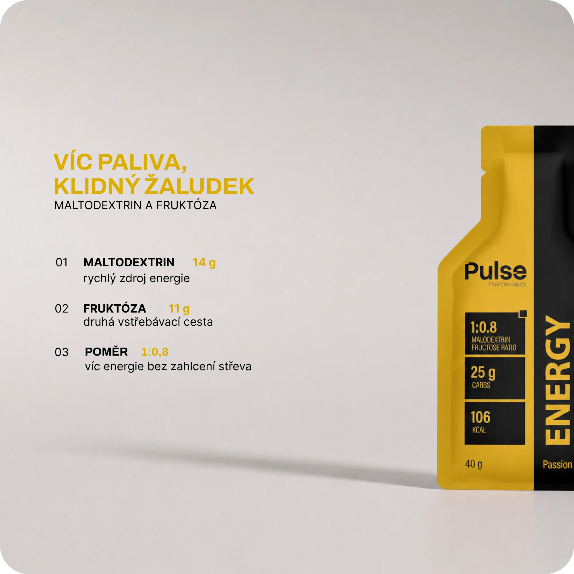 Pulse Performance Energy Gel Passion Fruit 40 g