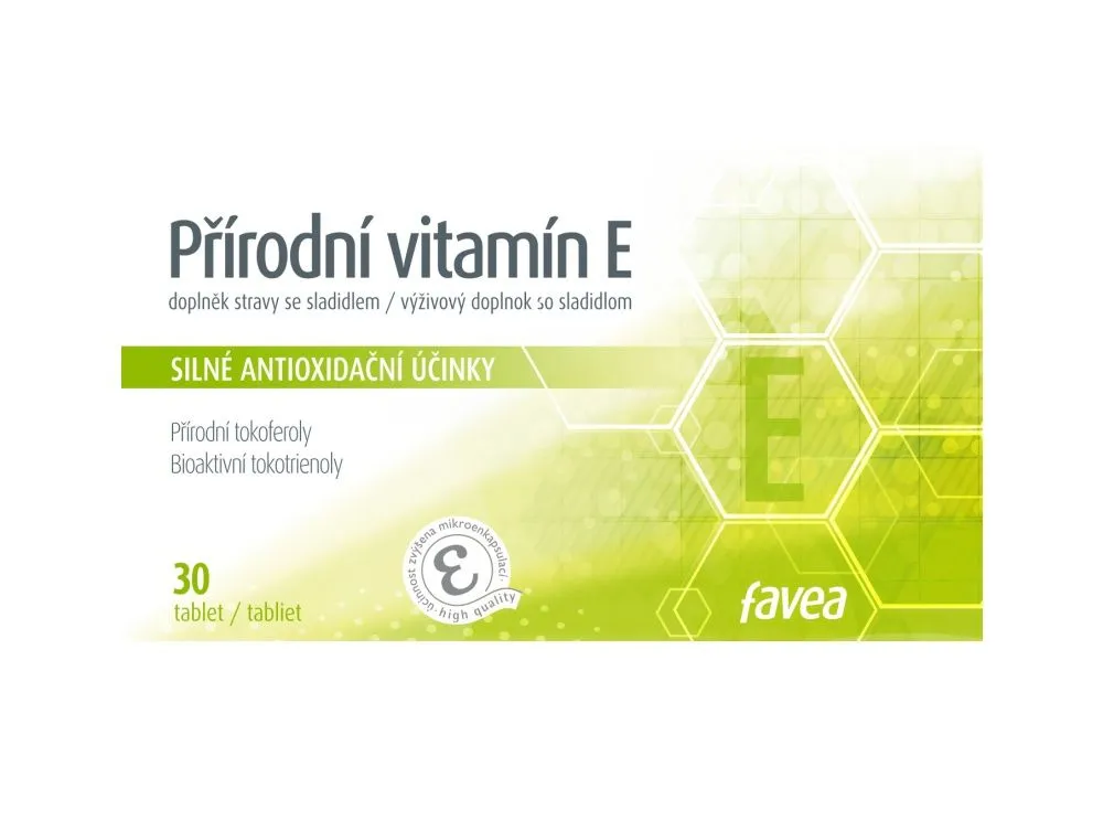 Favea Přírodní vitamín E 30 tablet