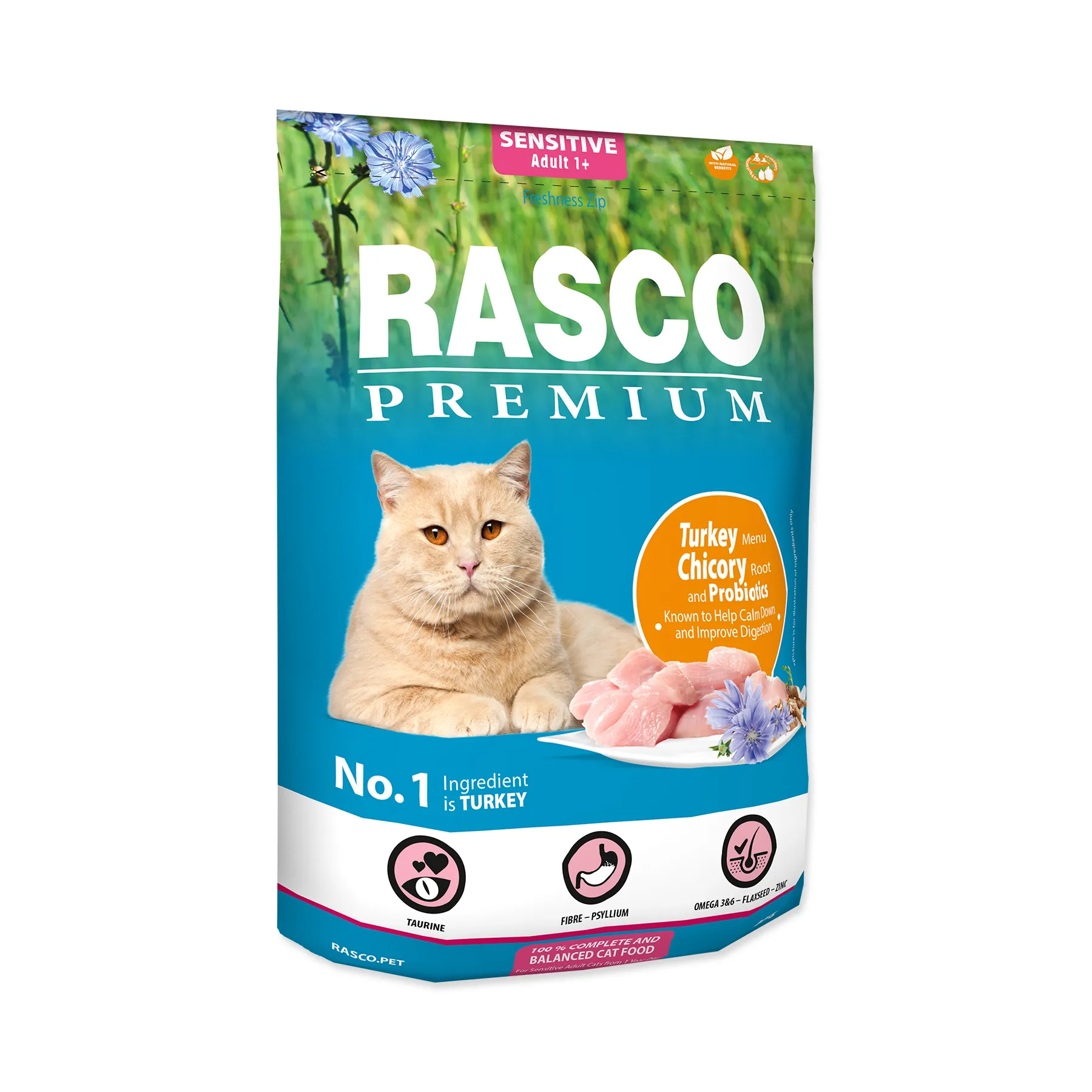 Rasco Premium Sensitive Krůtí s probiotiky granule 400 g