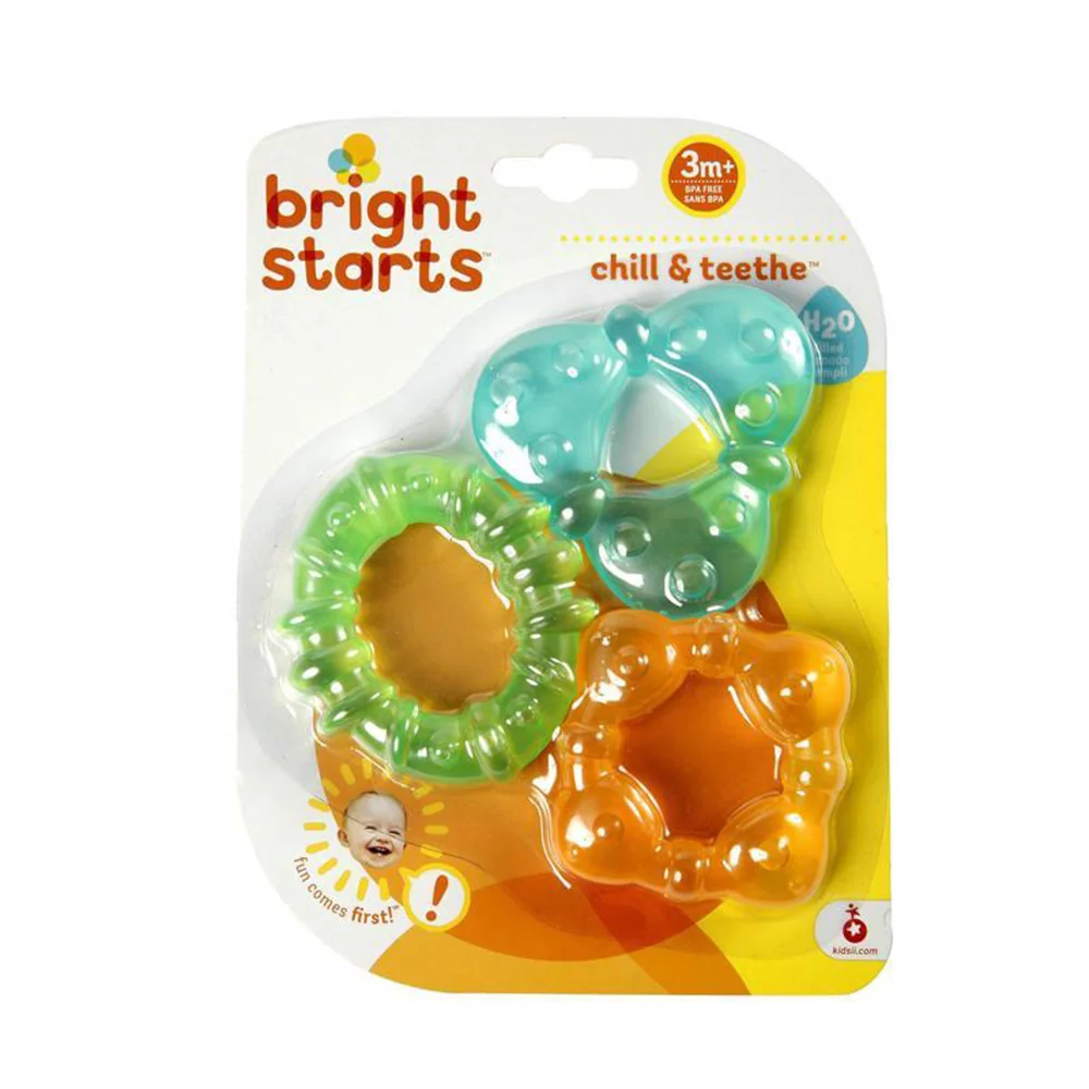 Brightstarts Kousátko plněné vodou 3 tvary 3m+ 1 ks