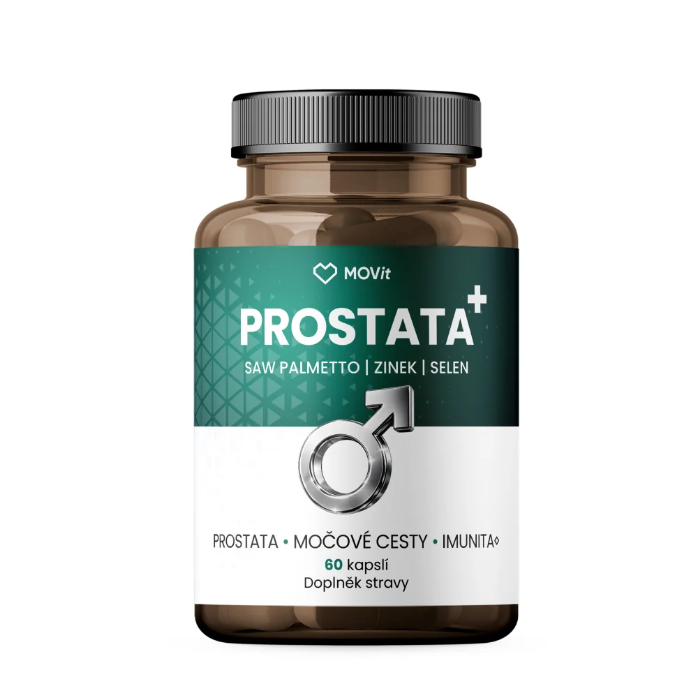 MOVit Energy PROSTATA + Saw palmetto & zinek & selen 60 kapslí