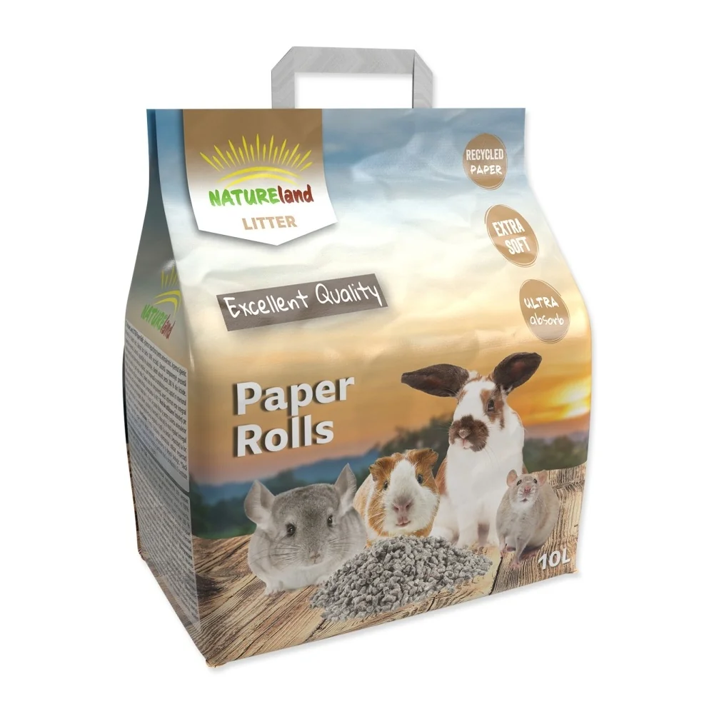 Nature Land Podestýlka Paper Rolls 10 l