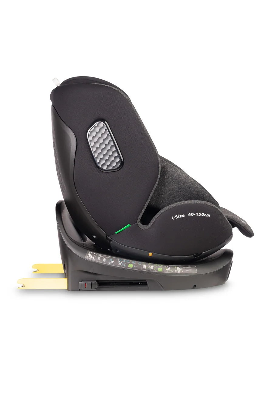 Caretero Autosedačka Lumi i-Size 40–150 cm, Isofix,  360°, růstová,  tm. šedá