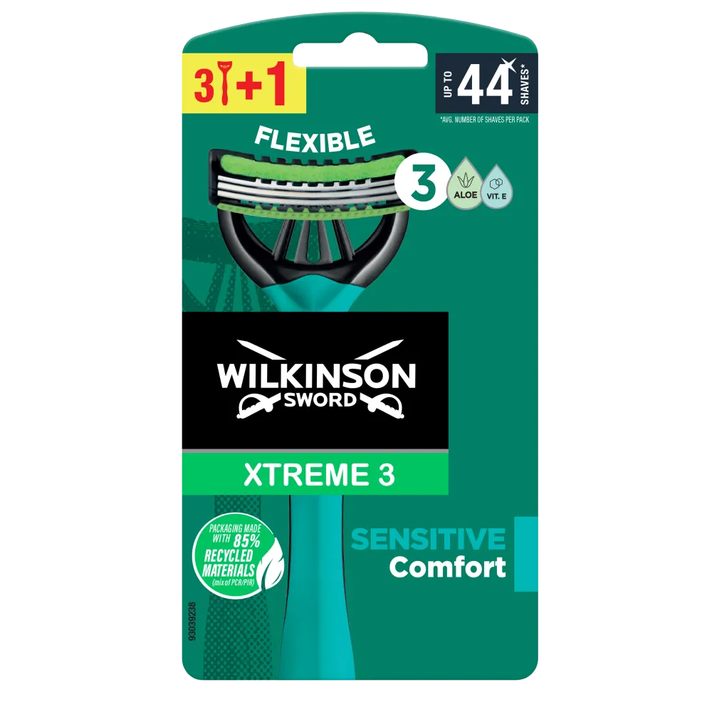 Wilkinson Xtreme3 Sensitive Comfort pánský jednorázový holicí strojek 3+1 ks