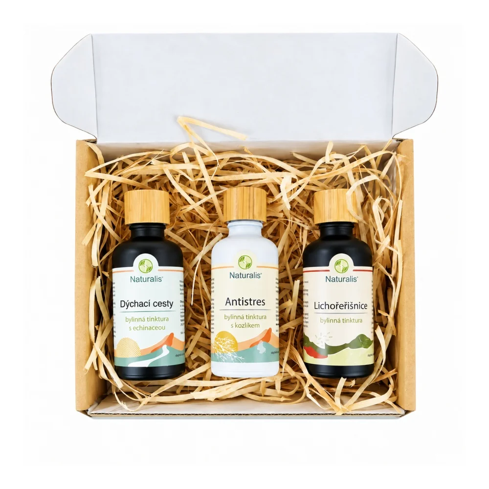 Naturalis Vánoční sada bylinných tinktur Antistres 3x50 ml