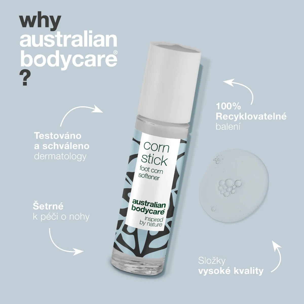 Australian Bodycare Corn Stick tyčinka na kuří oka 9 ml