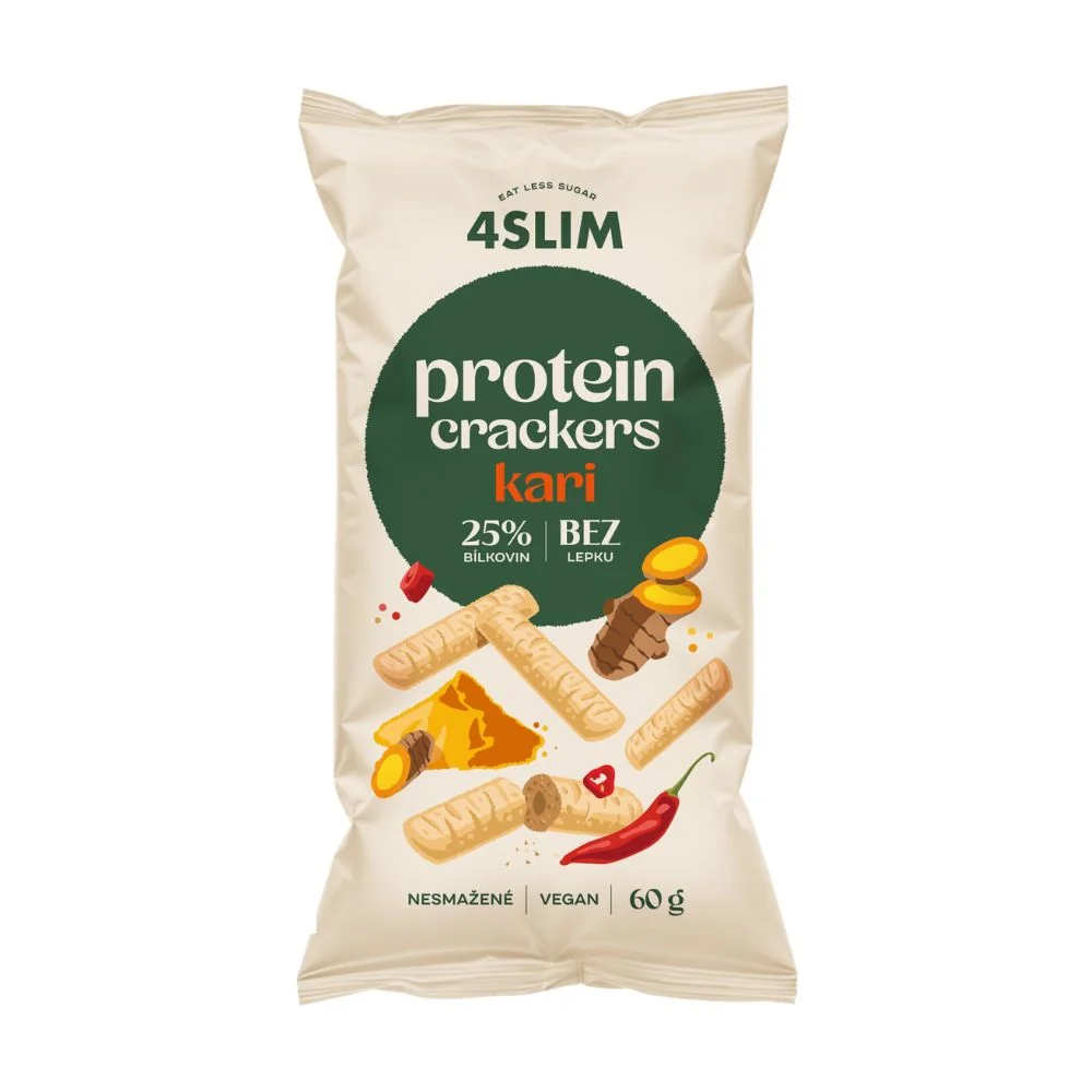 4Slim Protein Crackers kari 60 g