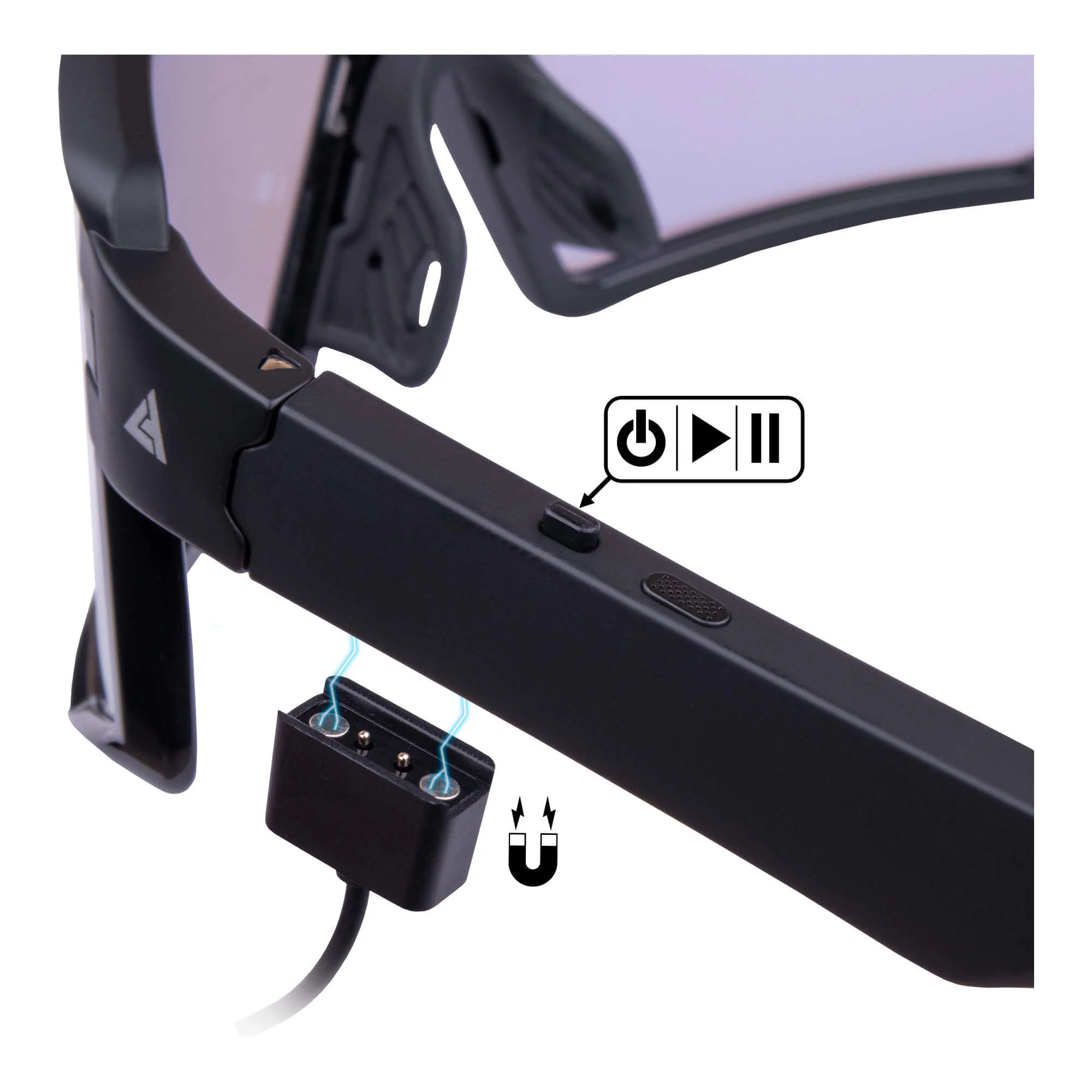 LACETO Bluetooth Sluneční brýle RAPIDO BT BLUE, fotochromatické